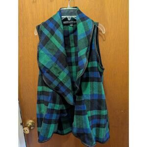 Black Watch Tartan plaid Ruffled Vest